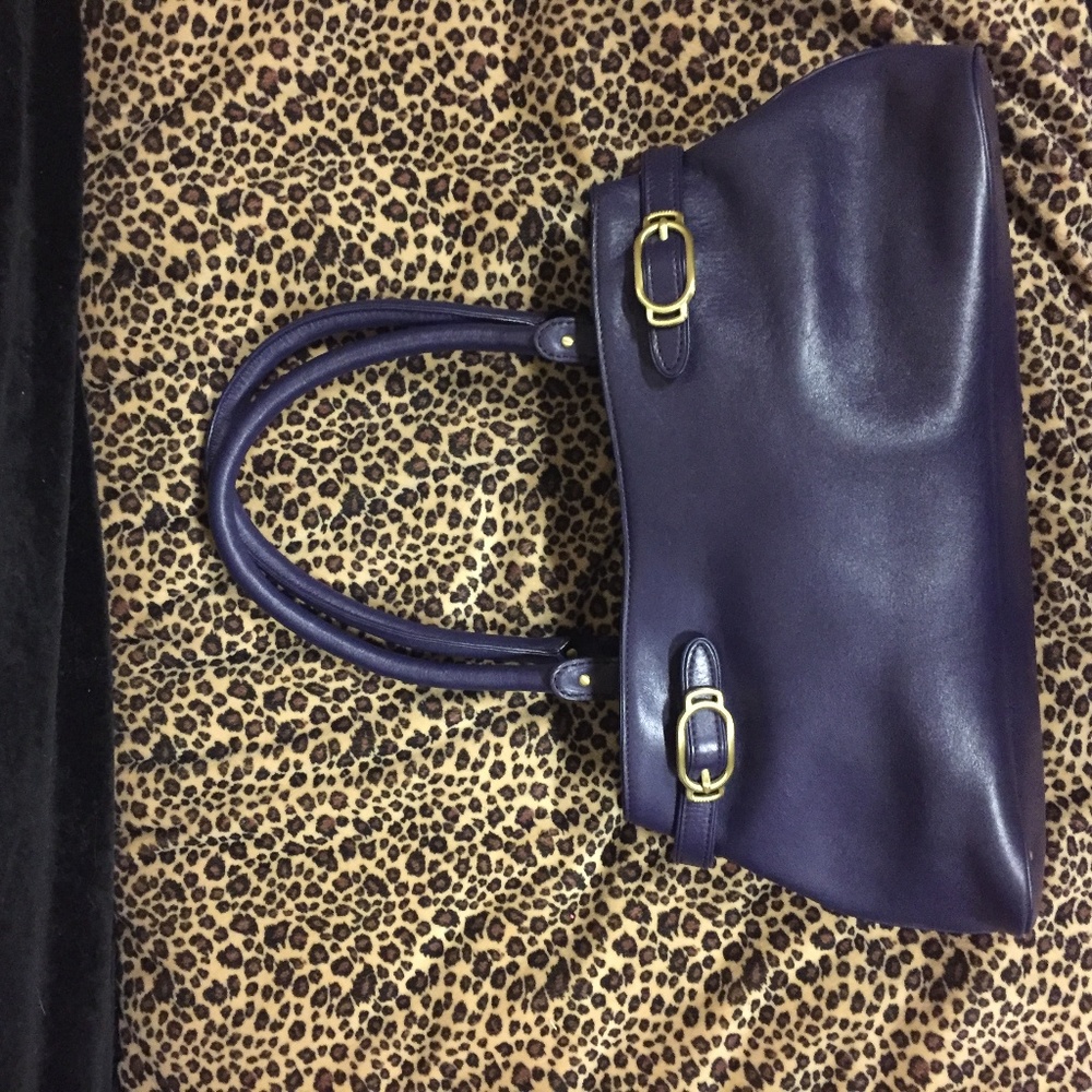 Cole Haan handbag- Purple (egg plant) Leather